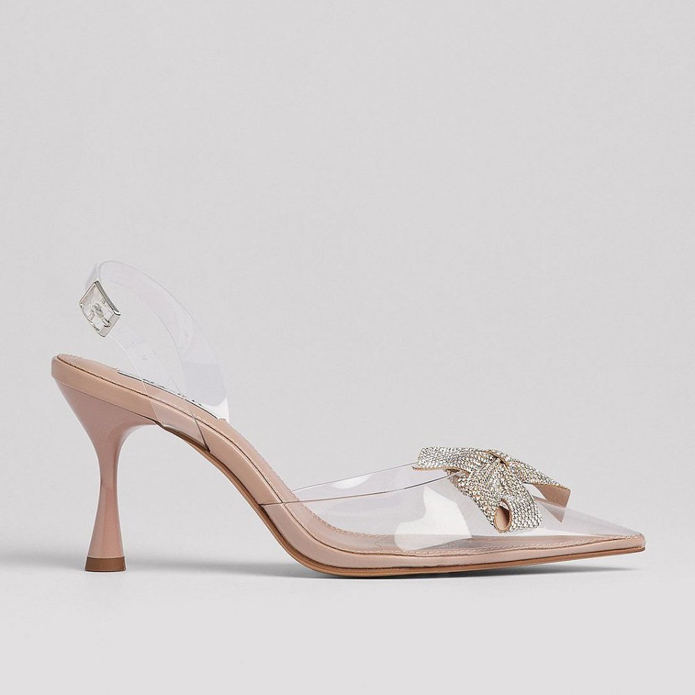 NWOT - NAKD Transparent Bow Detail Pumps